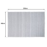 Tapis d'extérieur rectangulaire QUENTIN 160x230cm gris chiné