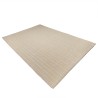Tapis rectangulaire en coton recyclé 200x290cm - couleur ivoire