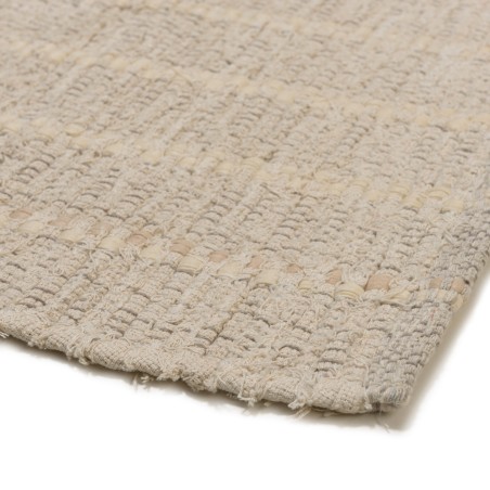 SACHA Rectangular Rug 200x290cm in Recycled Cotton - Ivory