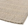 Tapis rectangulaire en coton recyclé 200x290cm - couleur ivoire