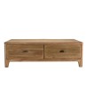 Table basse rectangulaire SANDY 140x85cm 4 tiroirs bois Pin recyclé