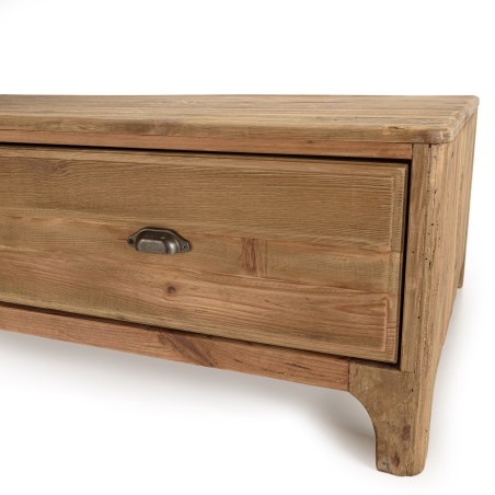SANDY Rectangular Coffee Table 140x85cm - Recycled Pine Wood