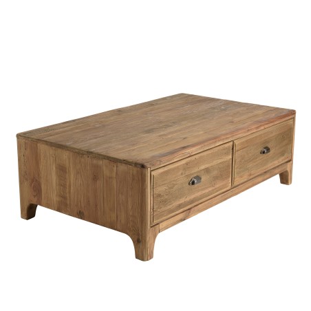 SANDY Rectangular Coffee Table 140x85cm - Recycled Pine Wood