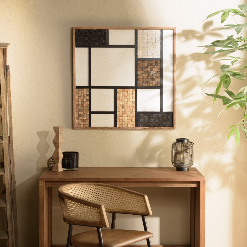 SANDY - Wall decoration 82x82cm Tricolour Mosaic SANDY - Wall decoration 82x82cm Tricolour Mosaic