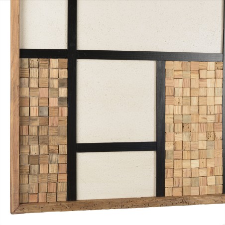 SANDY - Wall decoration 82x82cm Tricolour Mosaic