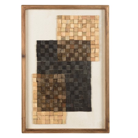 SANDY Wall Decoration no. 2 42x62cm Beige/Black Mosaic