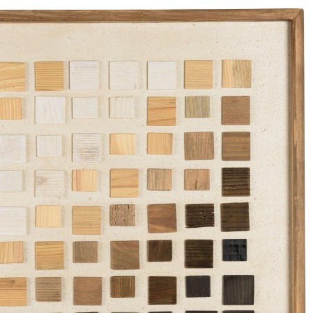 SANDY - Wall Decoration 82x122cm Mosaic Gradient in Recycled Pine