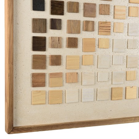 SANDY - Wall Decoration 82x122cm Mosaic Gradient in Recycled Pine