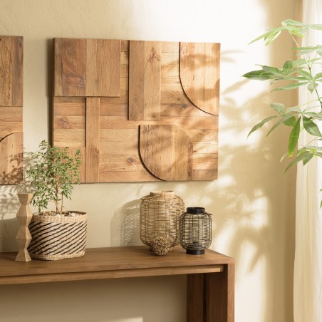 SANDY - Wall decoration A 98x80cm Geometric Shapes Recycled Pine