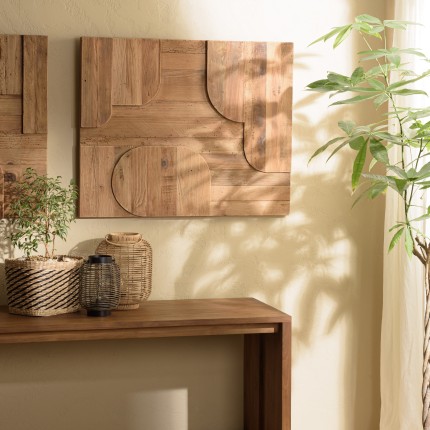 SANDY - Wall decoration D - 98x80cm geometric shapes recycled pine