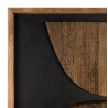 SANDY Wall Decoration 62x82cm - Recycled Pine Shapes on Black Background
