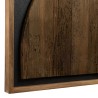 SANDY Wall Decoration 62x82cm - Recycled Pine Shapes on Black Background