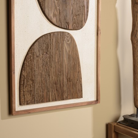 SANDY Wall Decoration 62x82cm - Recycled Pine Shapes