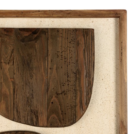 SANDY Wall Decoration 62x82cm - Recycled Pine Shapes