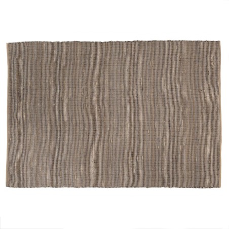 QUENTIN Rectangular Rug 160x230cm Jute Cotton Sand Black