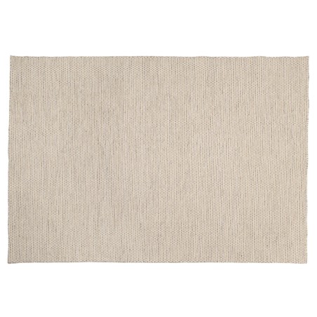 Tapis QUENTIN 160x230cm laine blanc/marron chiné