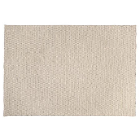 Quentin Rectangular Rug - 200 x 290 cm - Woven Wool - White/Mottled Brown