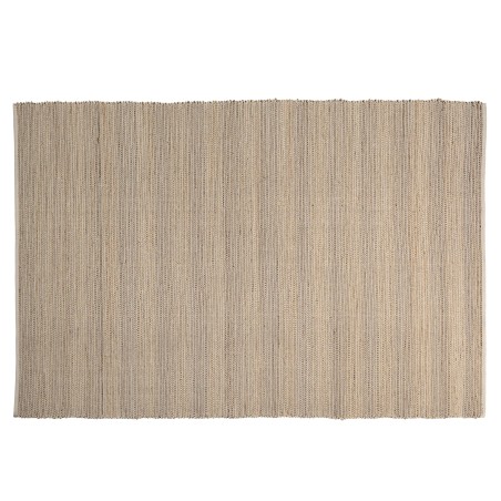 Quentin Rectangular Rug 200x290cm - Jute & Cotton in Sand/Ivory/Black