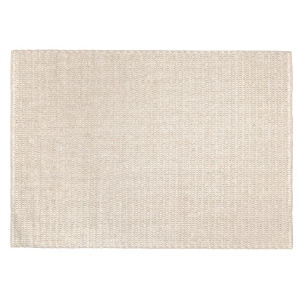 Quentin Rectangular Rug 160x230cm - Beige Woven Wool