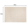 Quentin Rectangular Rug 160x230cm - Beige Woven Wool