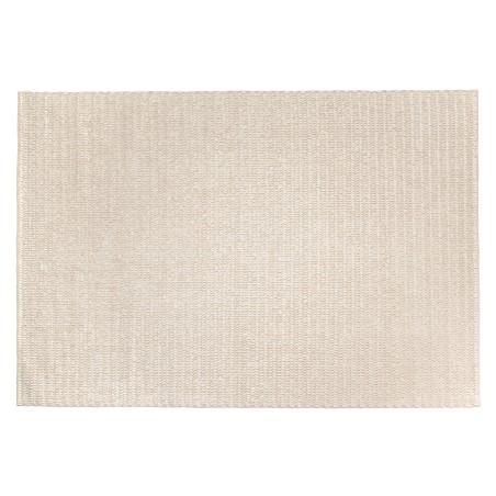 Tapis rectangulaire QUENTIN 200x290cm en laine tissée beige