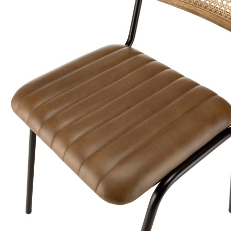 Lot de 2 chaises MARCEL en manguier - Style rétro et chaleureux