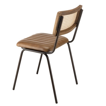 Lot de 2 chaises MARCEL en manguier - Style rétro et chaleureux