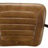 Fauteuil roulettes MARCEL en cuir matelassé