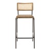 Lot de 2 tabourets de bar MARCEL en cuir