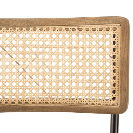 Lot de 2 tabourets de bar MARCEL en cuir