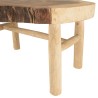 Table basse WILL en branches de teck - Ambiance naturelle et chaleureuse