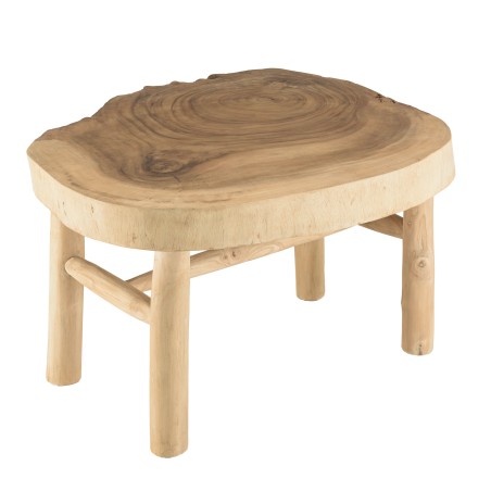 Table basse WILL en branches de teck - Ambiance naturelle et chaleureuse