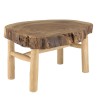 Table basse WILL en branches de teck - Ambiance naturelle et chaleureuse