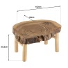 Table basse WILL en branches de teck - Ambiance naturelle et chaleureuse