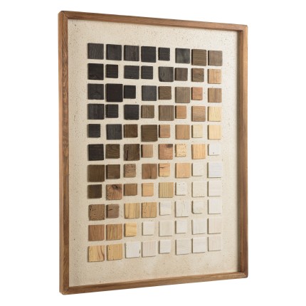 SANDY Wall Decoration 62x82cm Mosaic Gradient in Recycled Pine