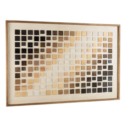 SANDY - Wall Decoration 82x122cm Mosaic Gradient in Recycled Pine