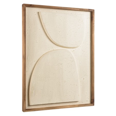 SANDY Wall Decoration 62x82cm - Abstract Shapes Recycled White Pine