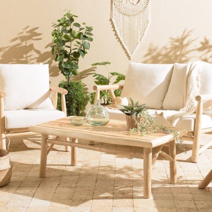 Table basse rectangulaire en teck naturel WILL - MADURA