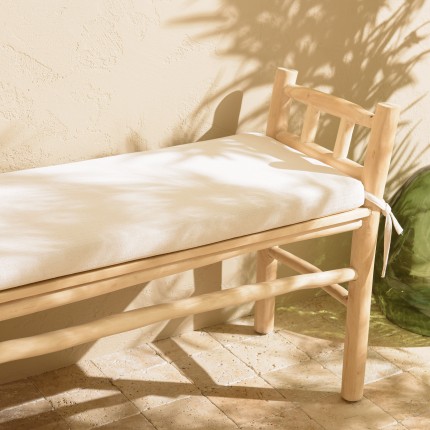 Banc WILL en branches de teck naturel