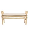 Banc WILL en branches de teck naturel