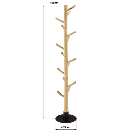 Porte-manteau WILL en teck naturel