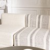 Canapé modulable GLORIA en coton gris et beige