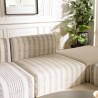 Canapé modulable GLORIA en coton gris et beige