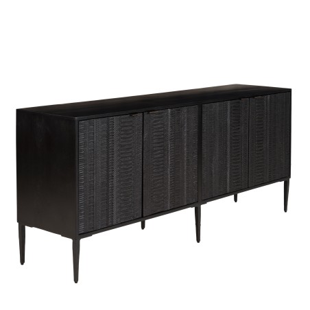 Buffet GLORIA en manguier noir 4 portes