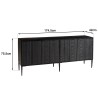 Buffet GLORIA en manguier noir 4 portes