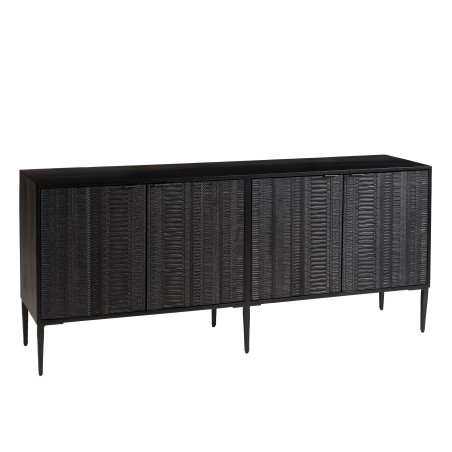 Buffet GLORIA en manguier noir 4 portes