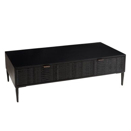 Table basse GLORIA en manguier noir