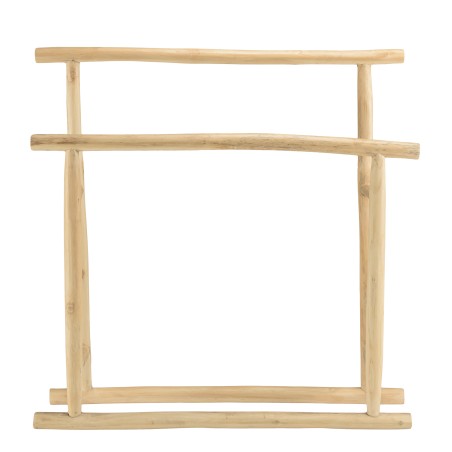 WILL Double Towel Rack - Natural Teak Branches