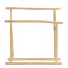 WILL Double Towel Rack - Natural Teak Branches