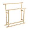 WILL Double Towel Rack - Natural Teak Branches